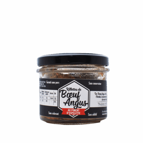 Rillettes de Bœuf Angus au piment d'Espelette